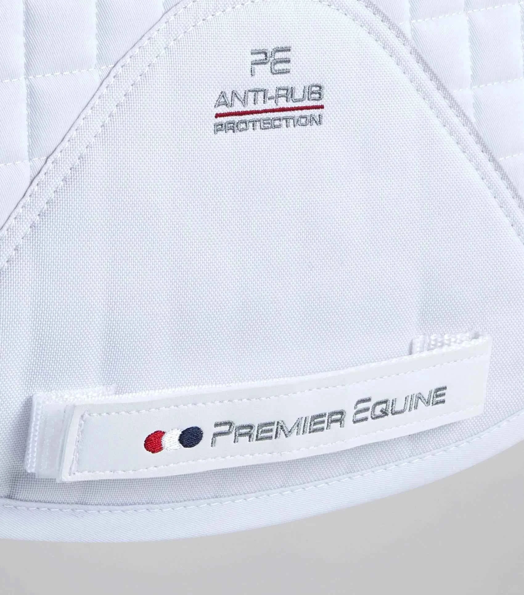 Premier Equine Close Contact Merino Wool European Saddle Pad - GP/Jump Square White/Natural Wool