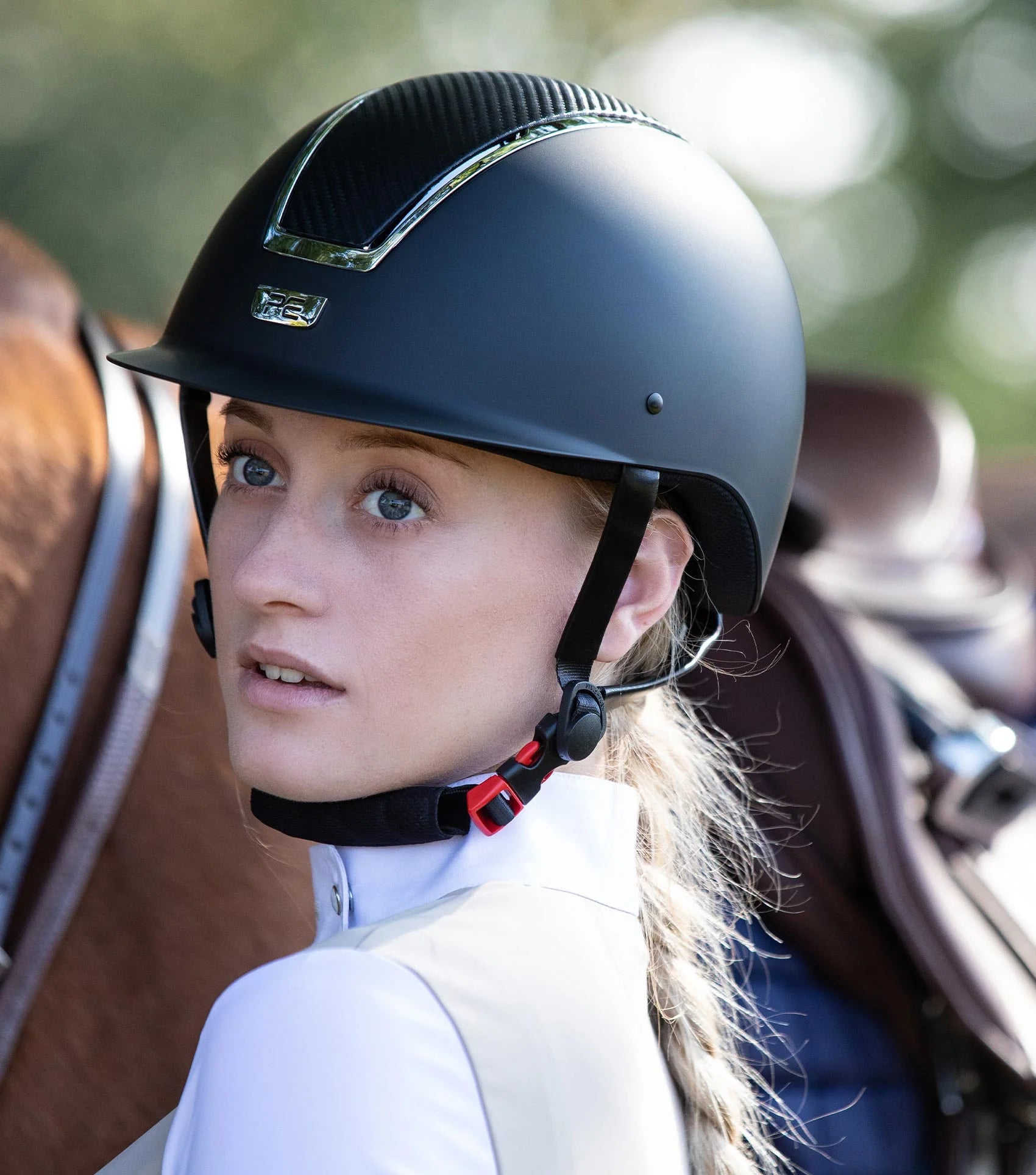 Premier Equine Centauri Space Black Horse Riding Helmet: Safety & Style for Equestrian Pursuits