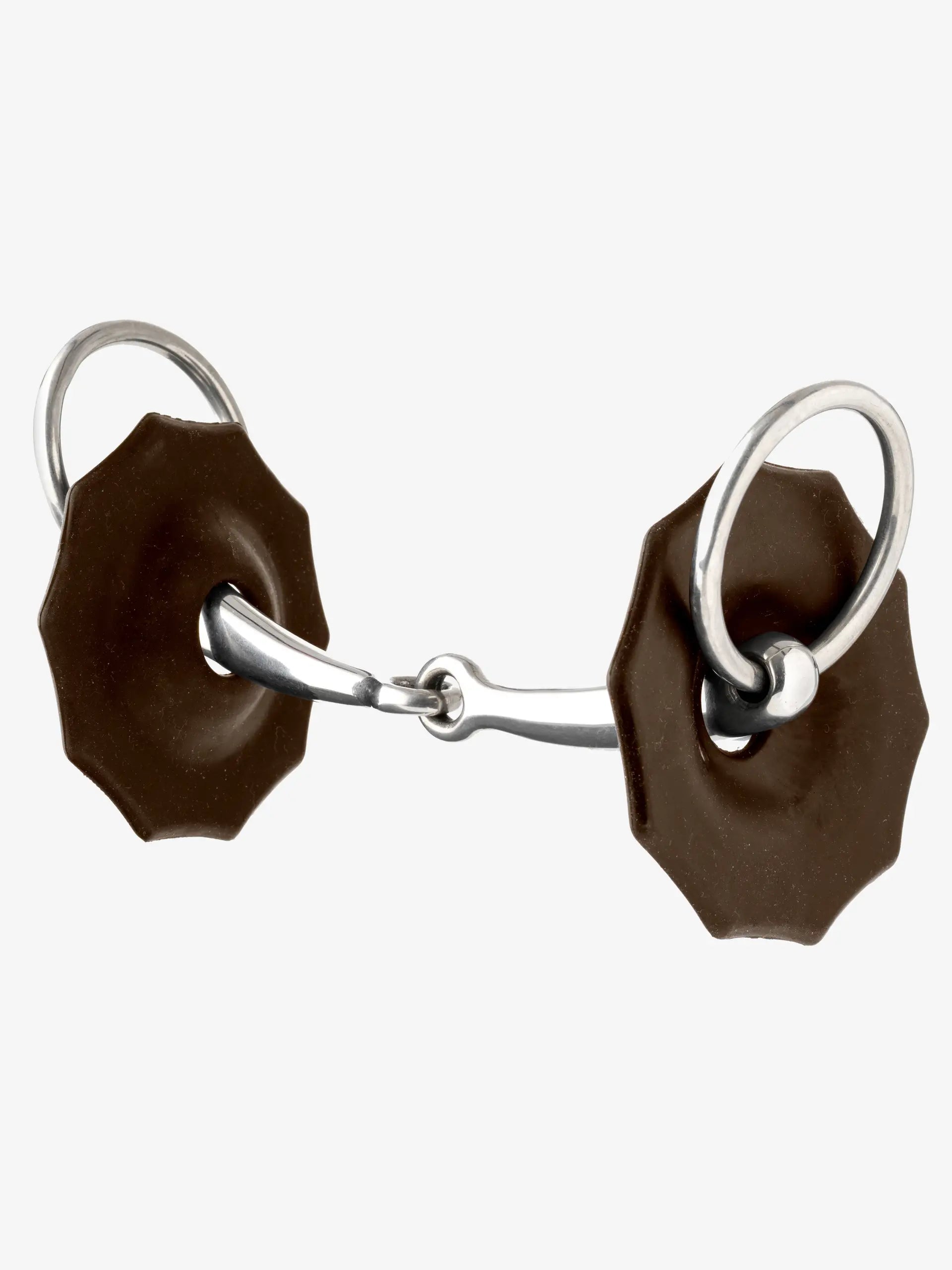 LEMIEUX Contoured Rubber Bit Guards - Brown - Horse Bit Pinch Protection, Comfortable, Equiflair