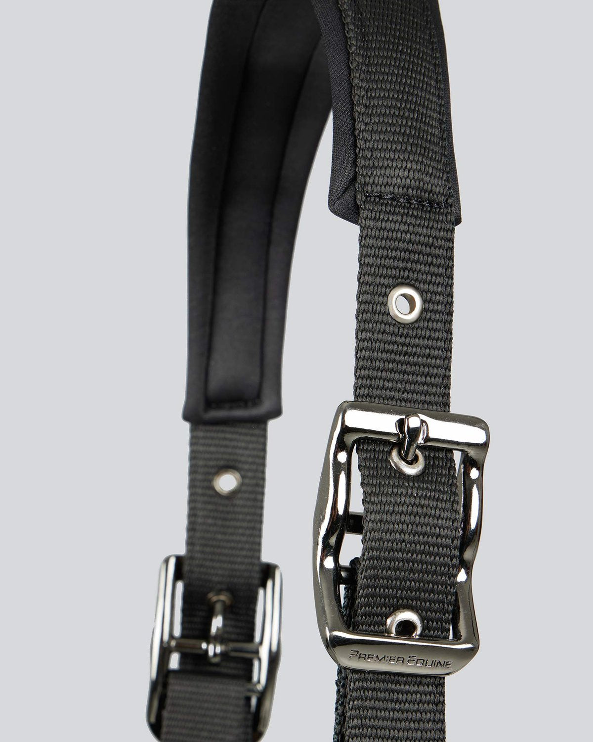 Premier Equine Corda Padded Head Collar with Lead Rope Black