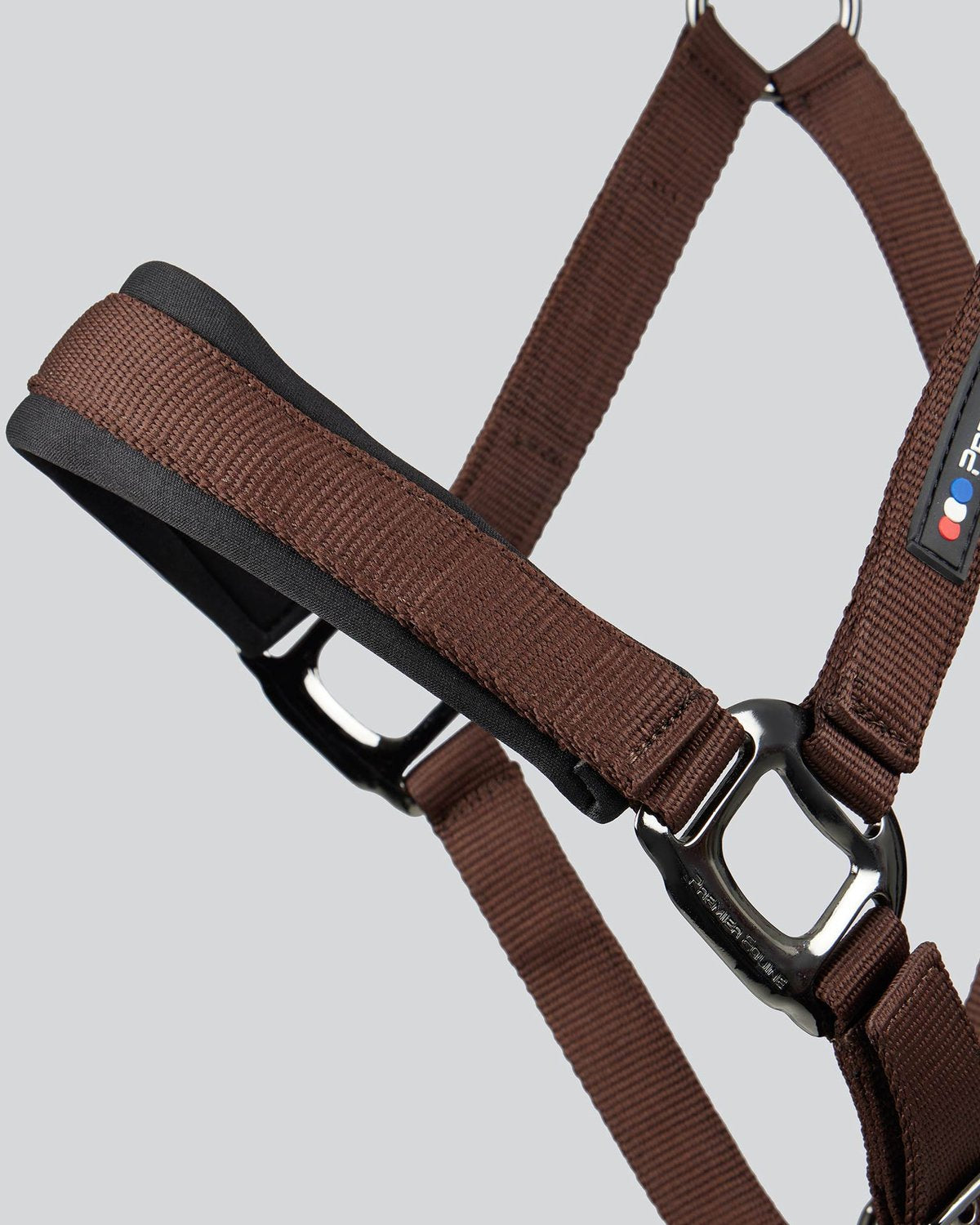 Premier Equine Corda Padded Head Collar with Lead Rope Brown