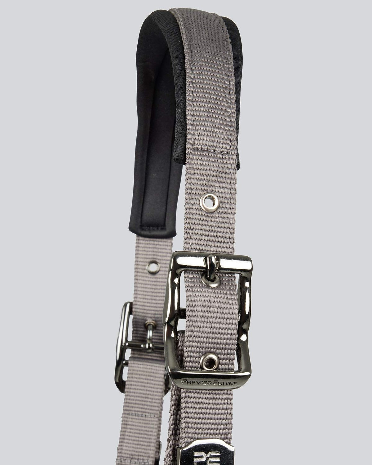 Premier Equine Corda Padded Head Collar with Lead Rope Grey