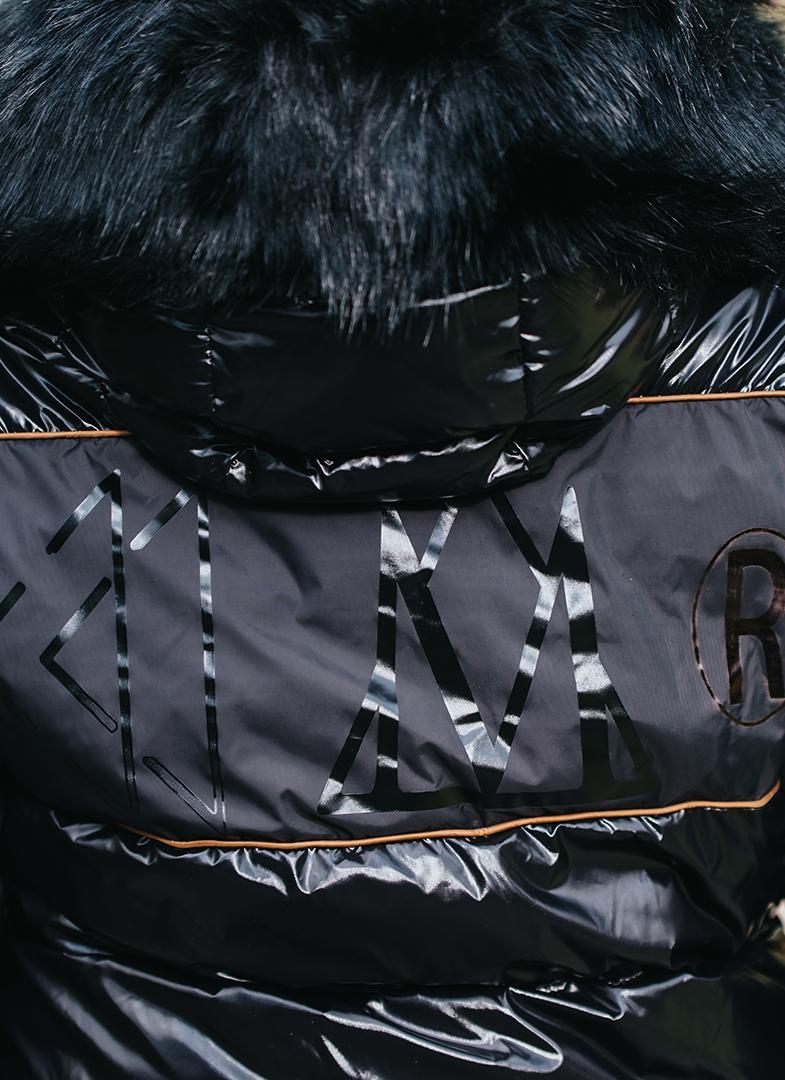 MOUNTAIN HORSE DIAMOND Jacket BLACK Equiflair - warm padded winter jacket with hood and black fur trim