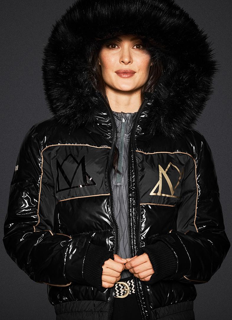 MOUNTAIN HORSE Black Diamond Puffer Jacket with Faux Fur Hood - Women's Winter Coat