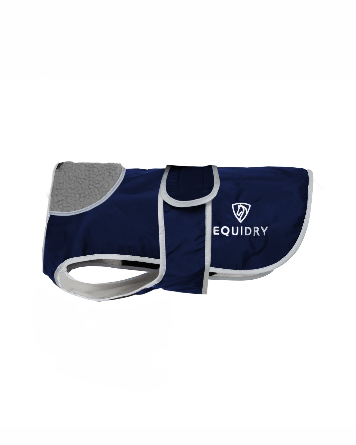 EQUIDRY Waterproof Dog Coat Navy/Grey