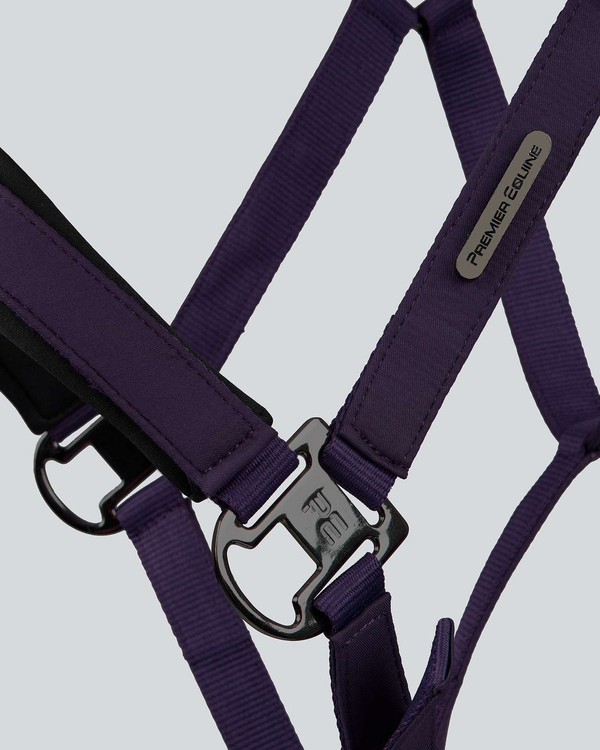 Premier Equine Duco Padded Head Collar with Lead Rope Grape