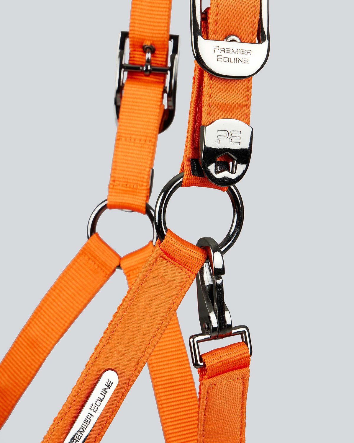 Premier Equine Duco Padded Head Collar with Lead Rope Orange