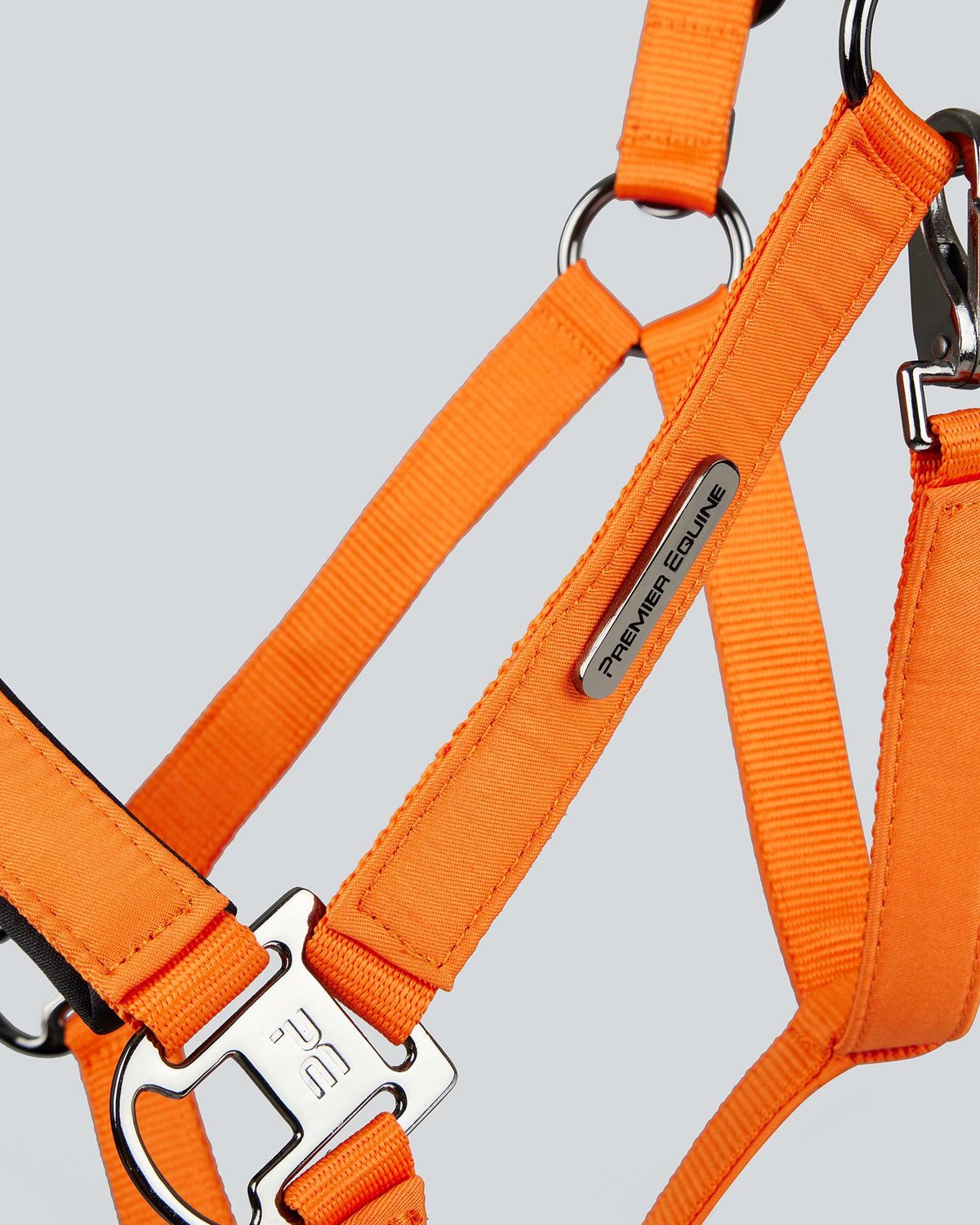 Premier Equine Duco Padded Head Collar with Lead Rope Orange