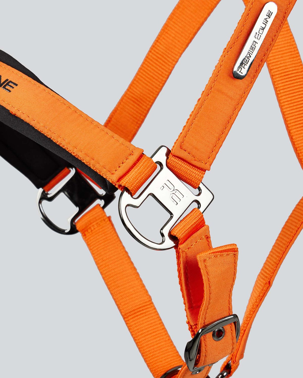 Premier Equine Duco Padded Head Collar with Lead Rope Orange