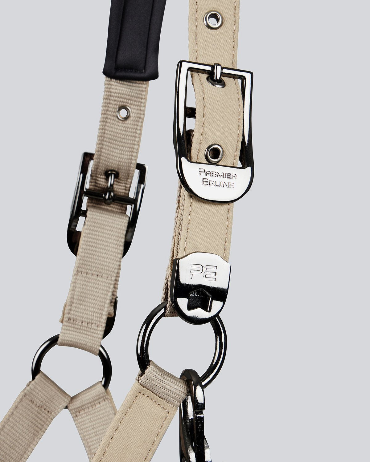 Premier Equine Duco Padded Head Collar with Lead Rope Taupe