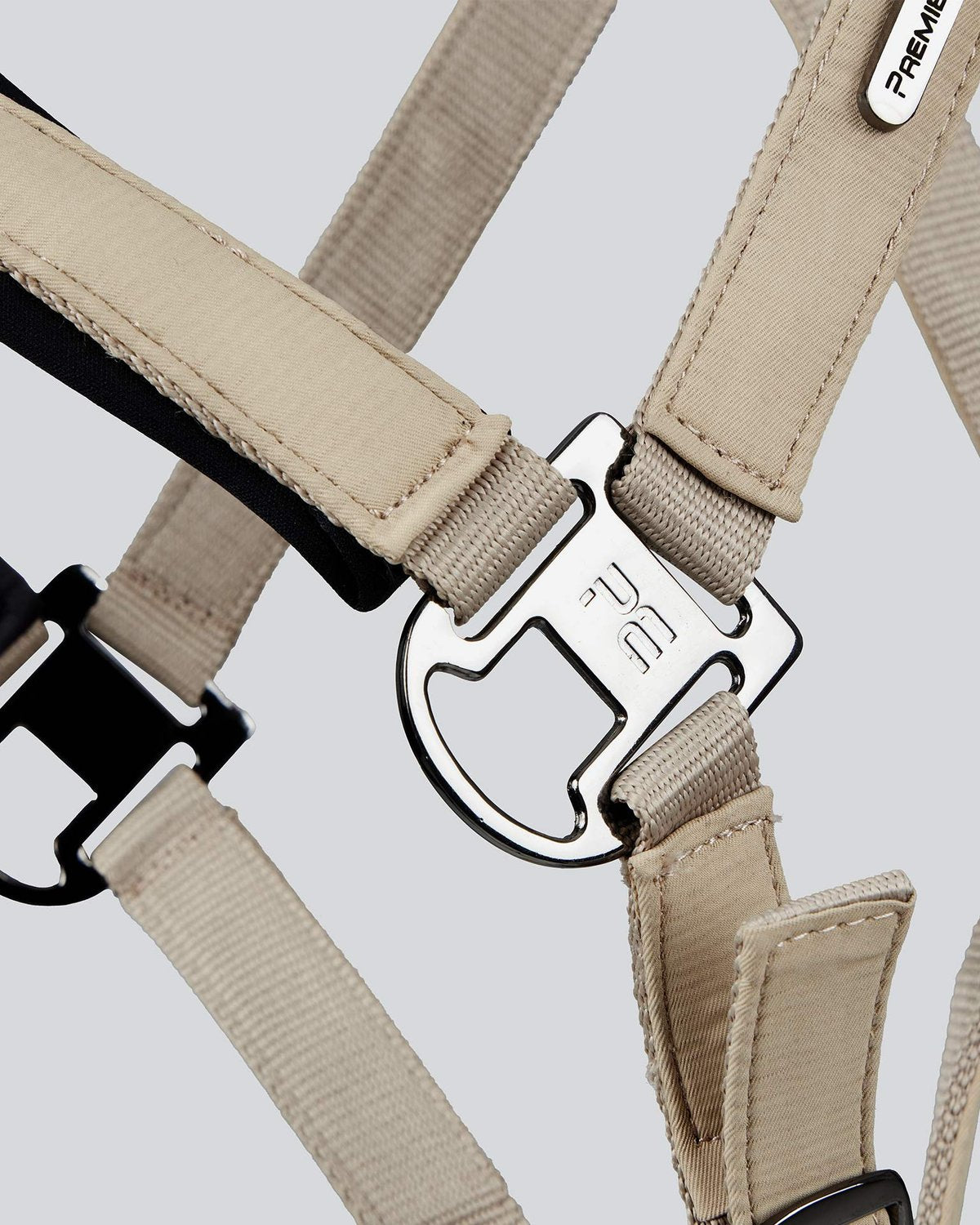 Premier Equine Duco Padded Head Collar with Lead Rope Taupe