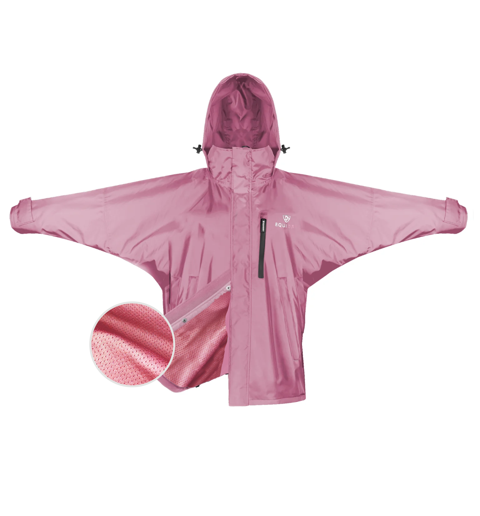 EQUIDRY Shortie Mac Women's Mesh Lining Dusky Pink