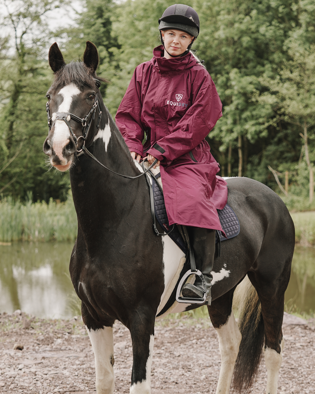 EQUIDRY Evolution Women's Mesh Lined Plum/Grey