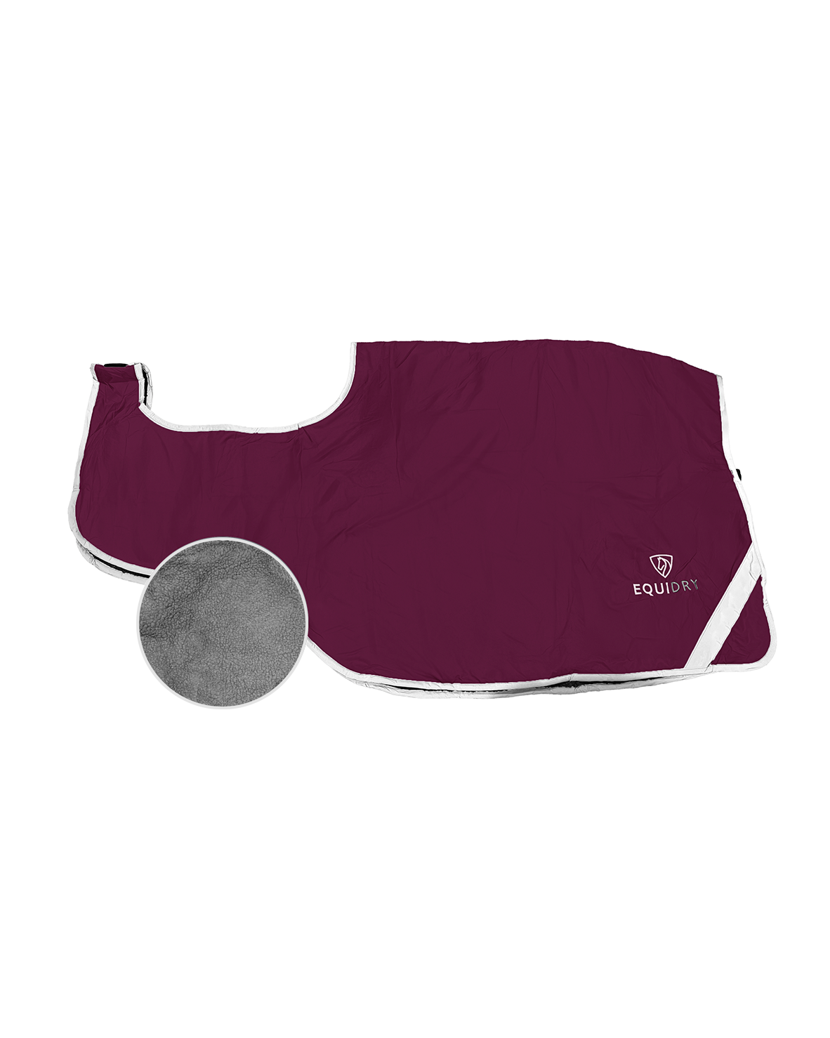 EQUIDRY Waterproof Exercise Sheet Thick Plum/Grey