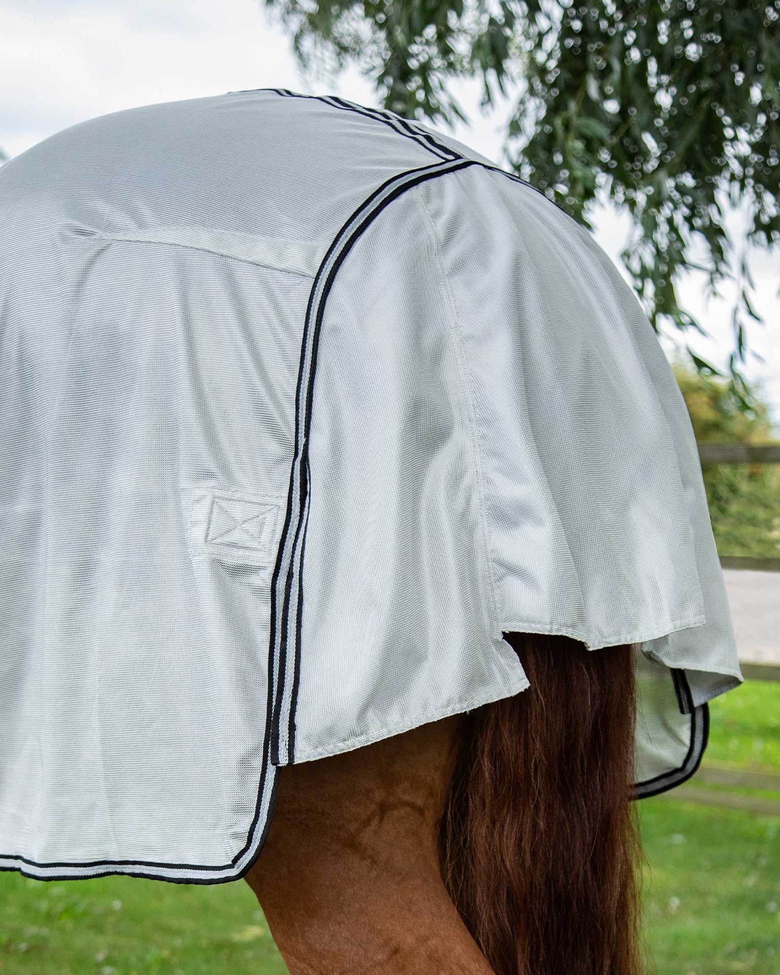 Premier Equine Silver Horse Fly Rug | Equiflair Bug Rug for Fly Protection - 6'0"