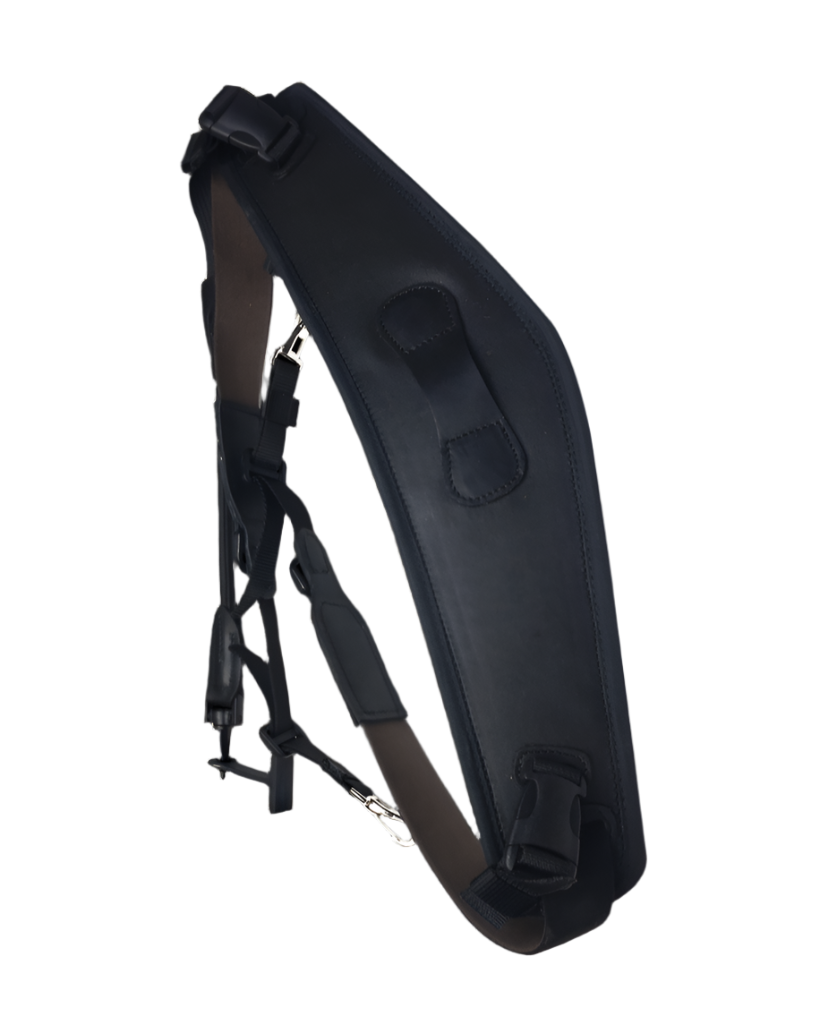 Freejump Collar Black Leather - Horse Riding Training Aid | Equiflair