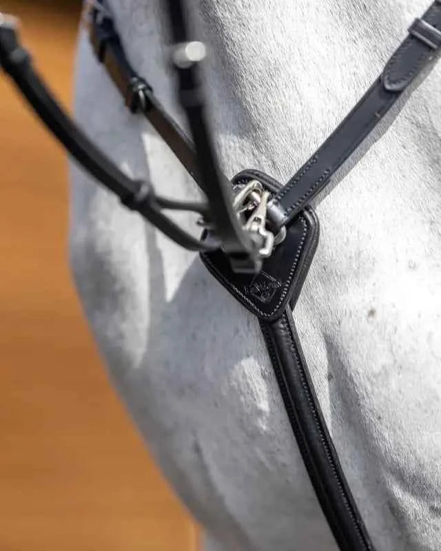 LeMieux Breastplate (D-Ring Attachment) Black/Silver