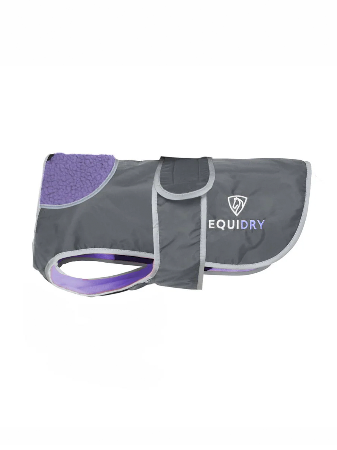 EQUIDRY Waterproof Dog Coat Grey/Lilac