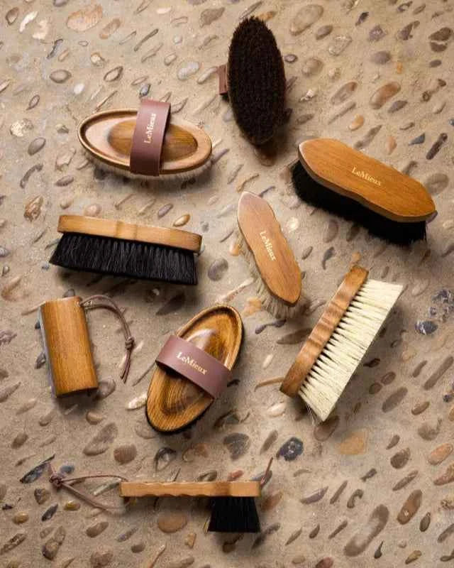 LeMieux Artisan Lambswool Body Brush Brown