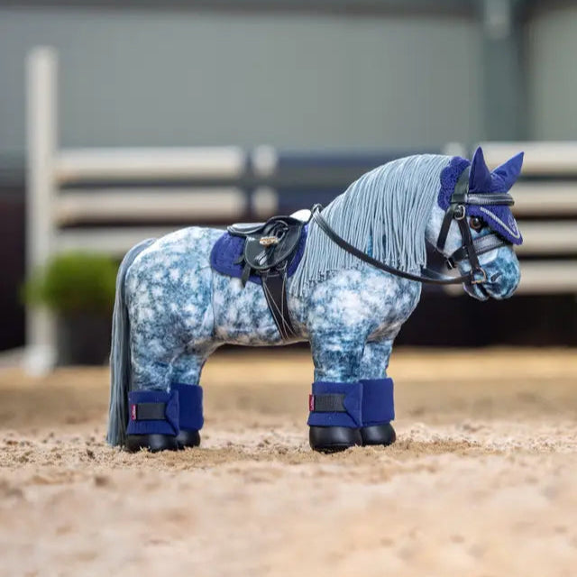 LeMieux Toy Pony Fly Hood - Ink Blue: Miniature equestrian gear for toy horses by Equiflair.