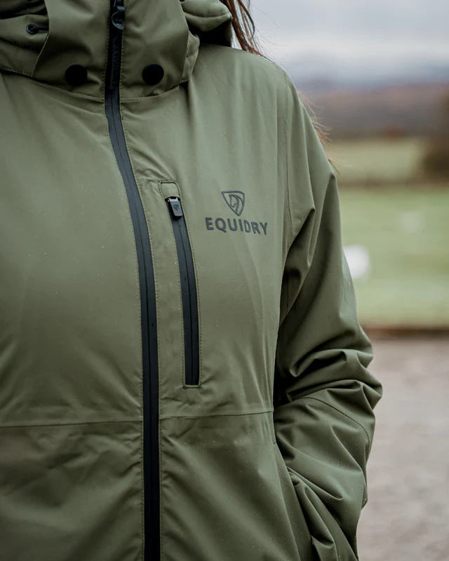 EQUIDRY Iris Warm Waterproof Riding Jacket Women's Green
