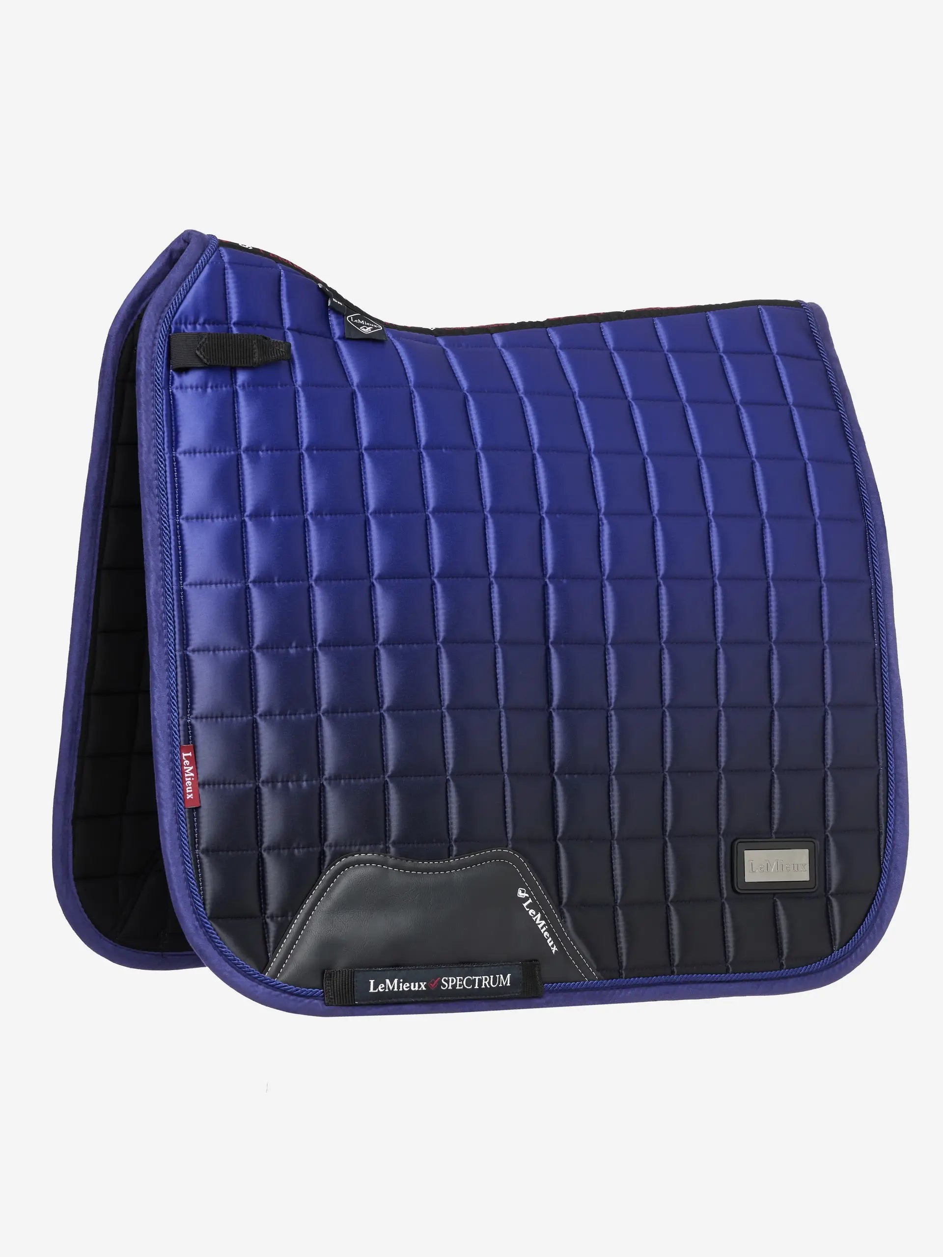 LeMieux Spectrum Ink Blue Dressage Saddle Pad | Equestrian Square with Bamboo Lining & Suede Binding | Premium Horse Riding Equipment