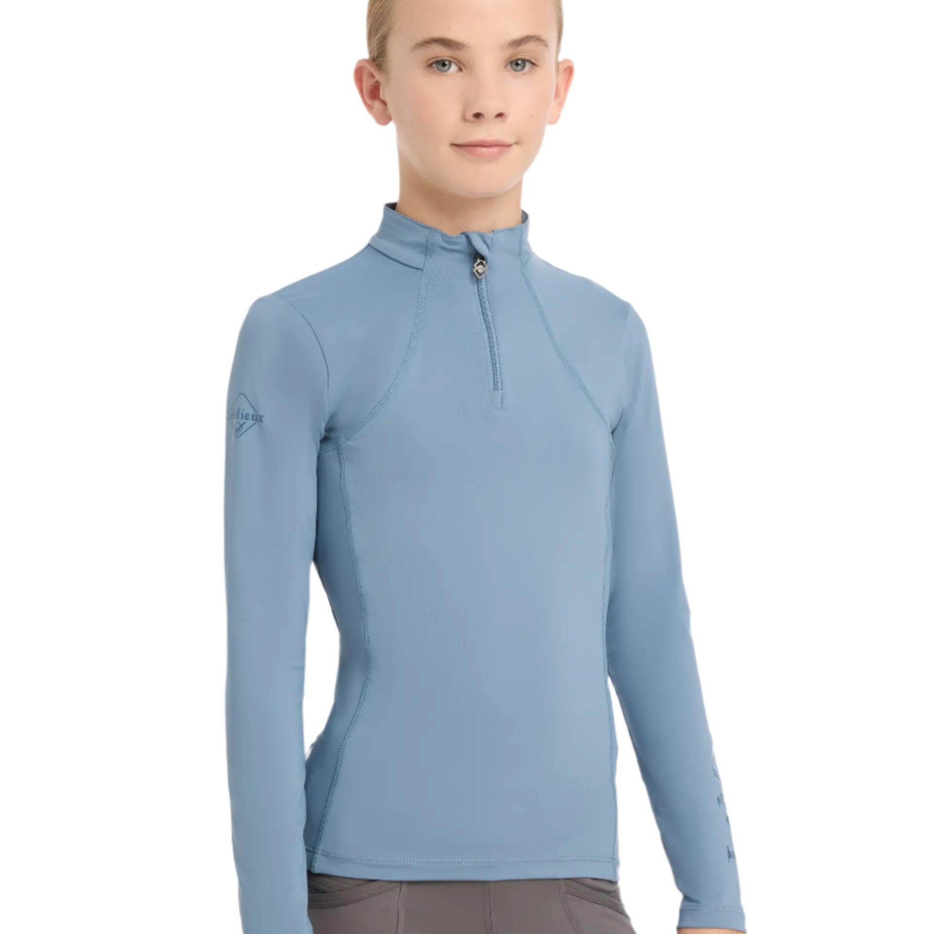 LeMieux Young Rider Base Layer - Ice Blue Horse Riding Shirt | Equestrian Apparel