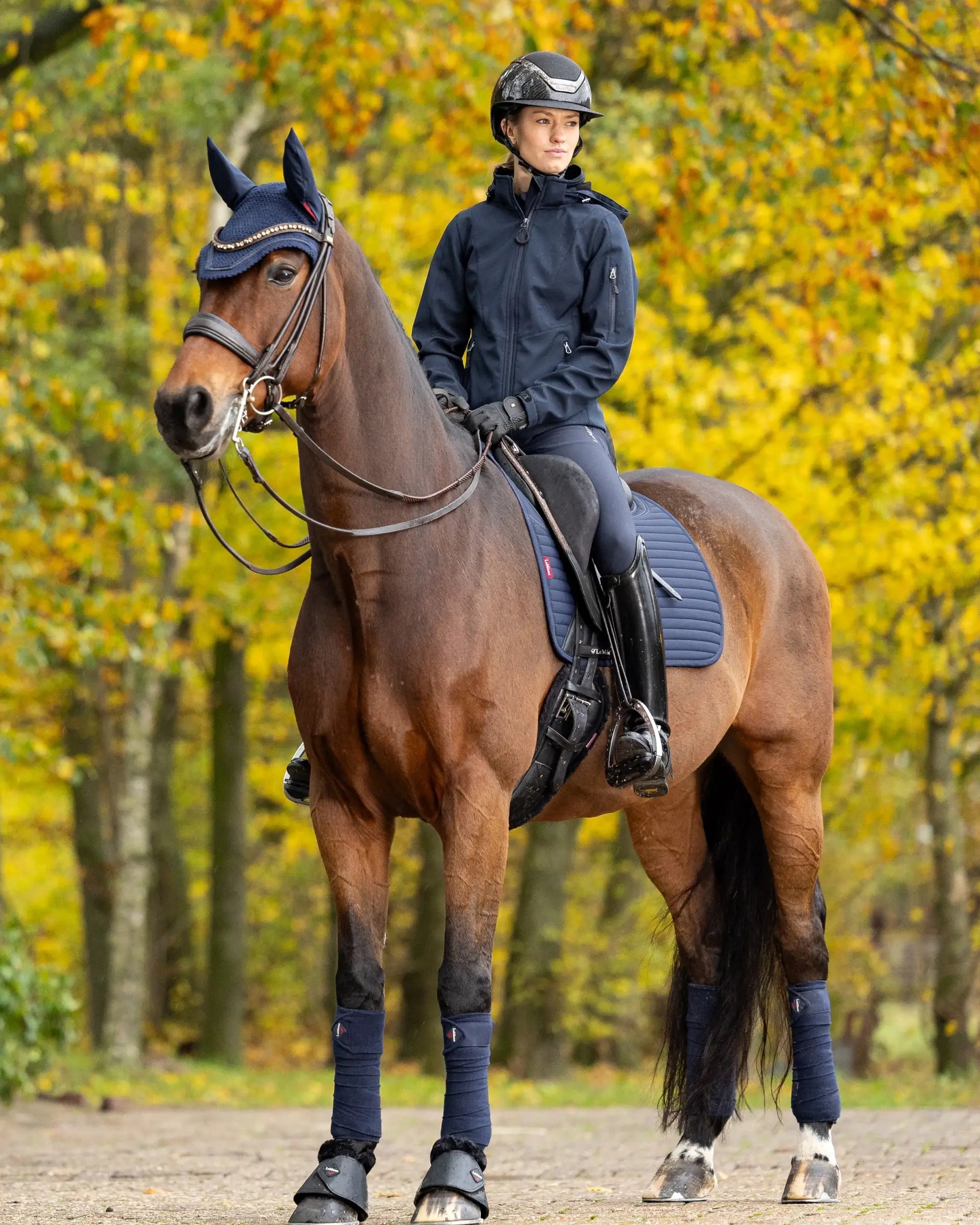 LeMieux Soft Shell Anti Slip Dressage Square Navy