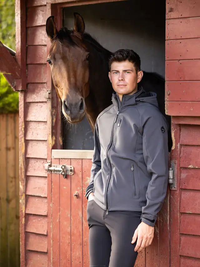 LeMieux Mens Elite Soft Shell Jacket Anthracite