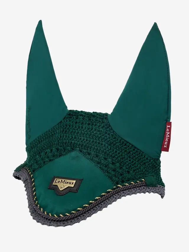LeMieux Loire Spruce Fly Hood | Equestrian Horse Ear Net | Fly Mask