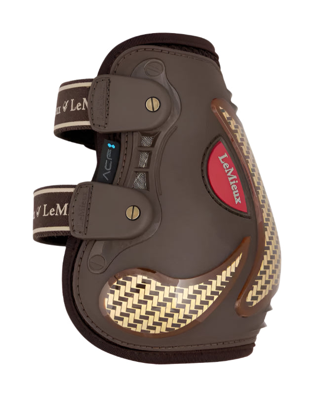LEMIEUX EXO-FLEX Ankle Boot Brown/Gold - Horse Protection, Support, Shock Absorption Horse Boot