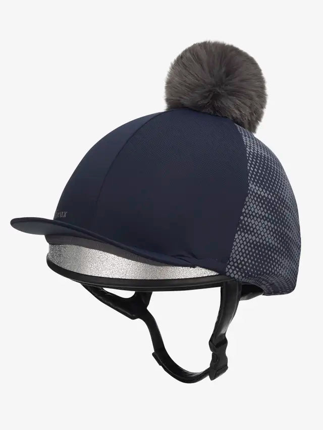 LeMieux Eleanor Pom Hat Silk Navy