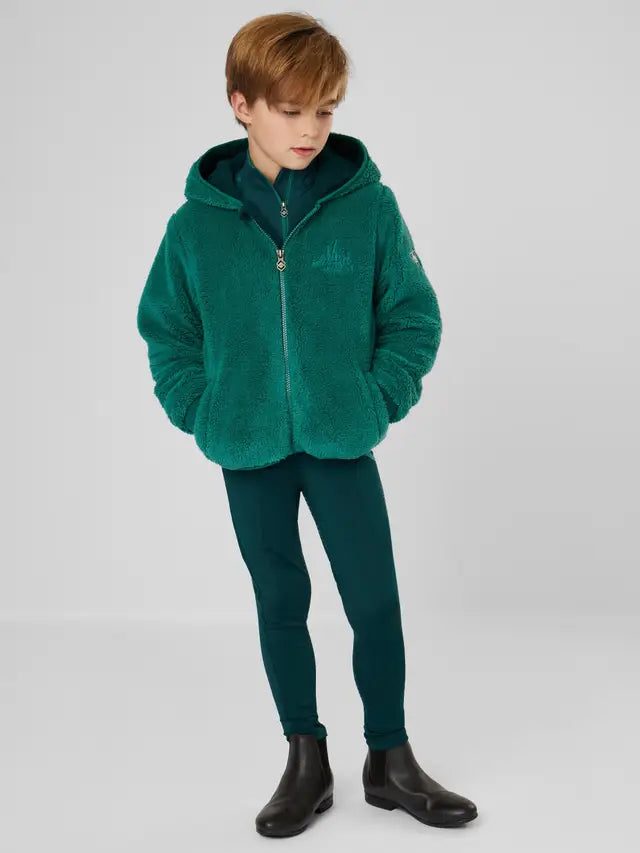Lemieux Mini Teagan Fleece Evergreen - Child's Green Fleece Jacket