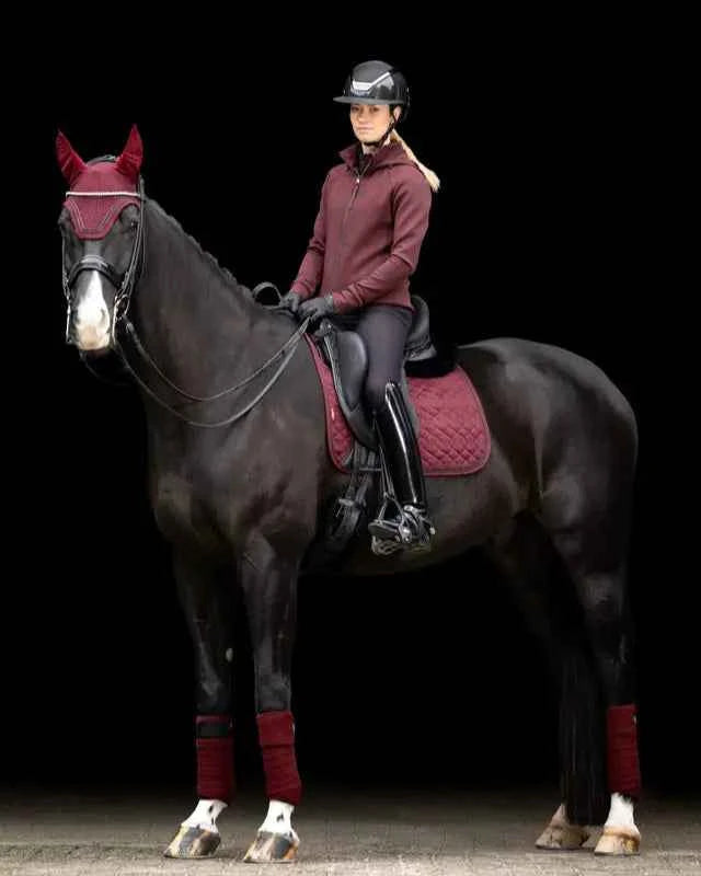 LeMieux Crystal Fly Hood Burgundy