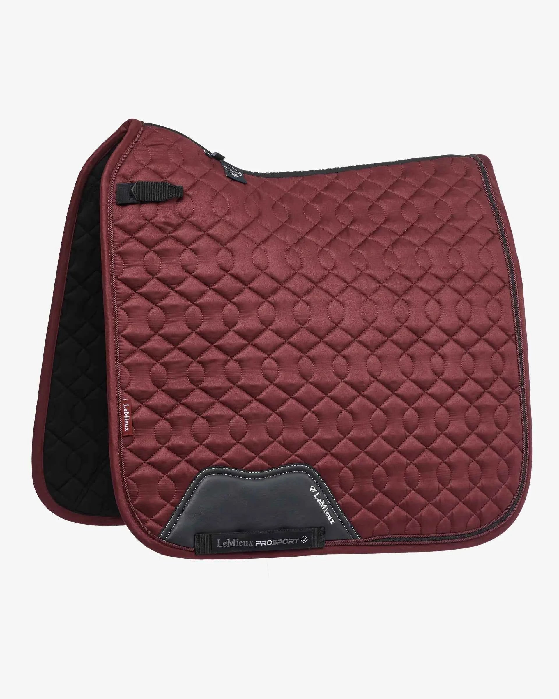 LeMieux Crystal Suede Dressage Pad Burgundy