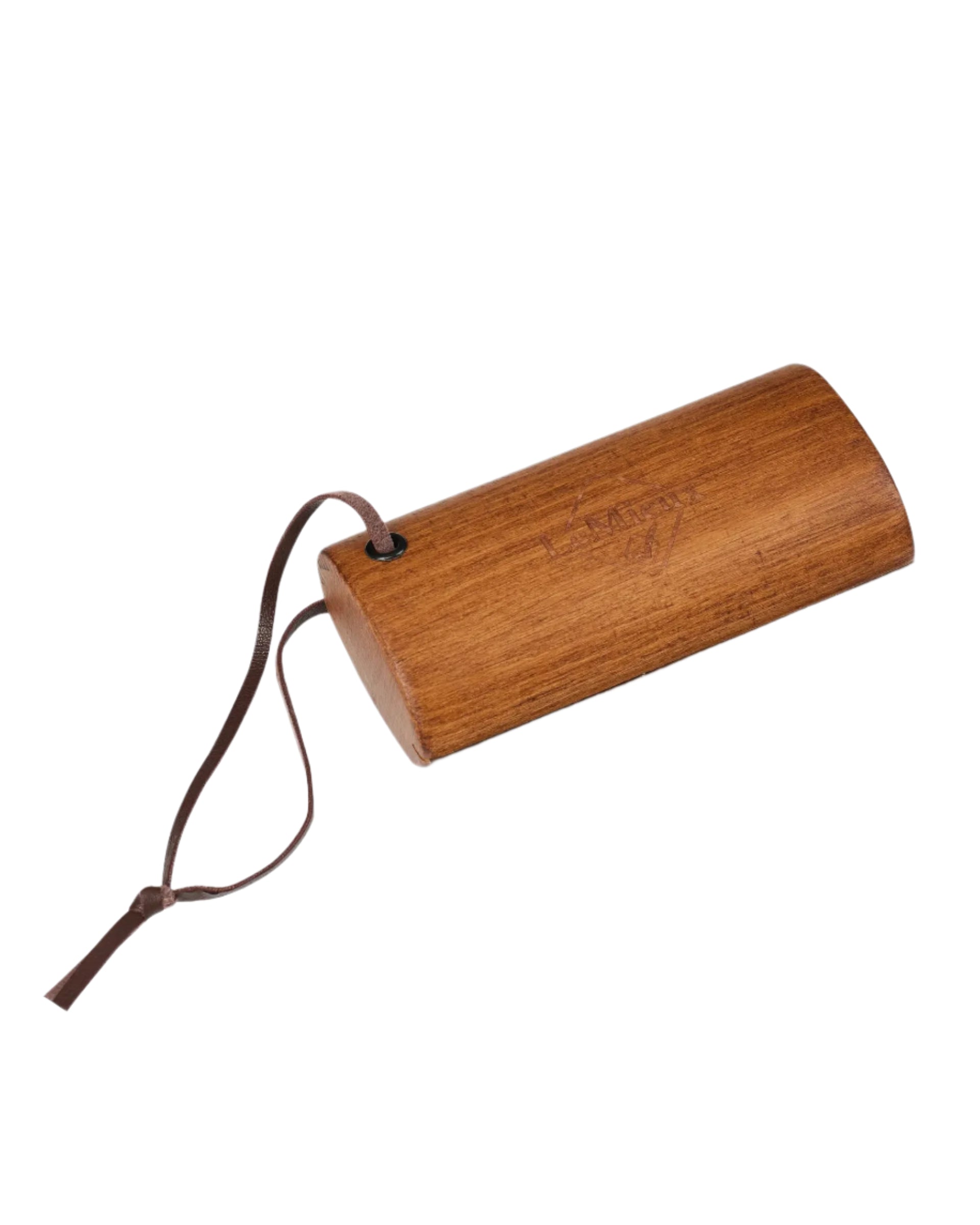 LEMIEUX Artisan Shedding Comb - Brown Horse Grooming Tool from Equiflair. Metal Teeth, Leather Cord, Ergonomic Handle