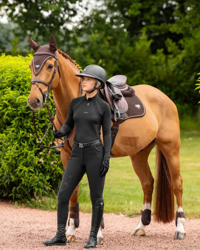 LEMIEUX Puissance Fly Hood Brown - Equiflair: Horse Riding Equestrian Gear