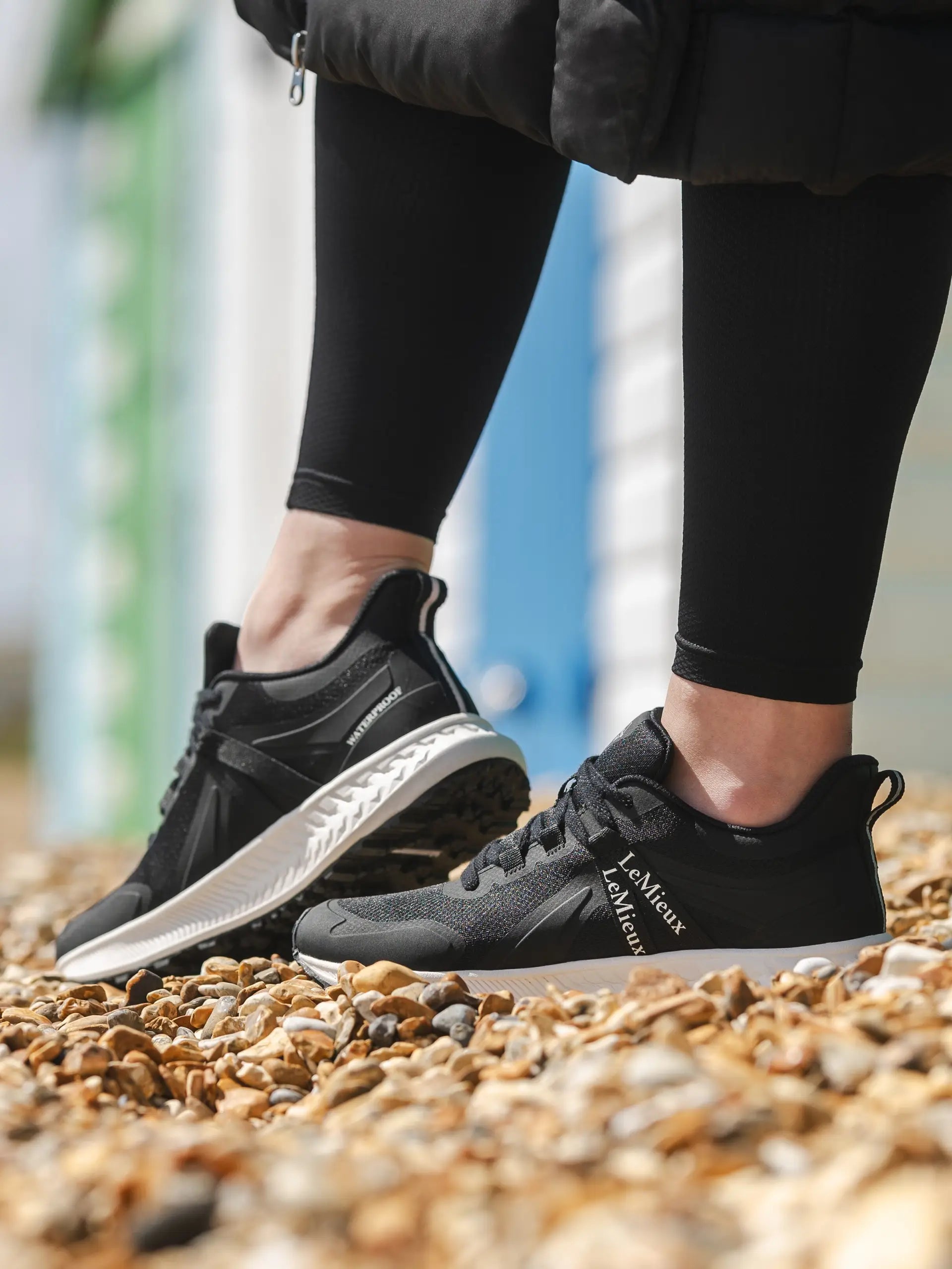 Lemieux Trax Waterproof Trainer Black: All-Weather, All-Terrain Equestrian Shoes