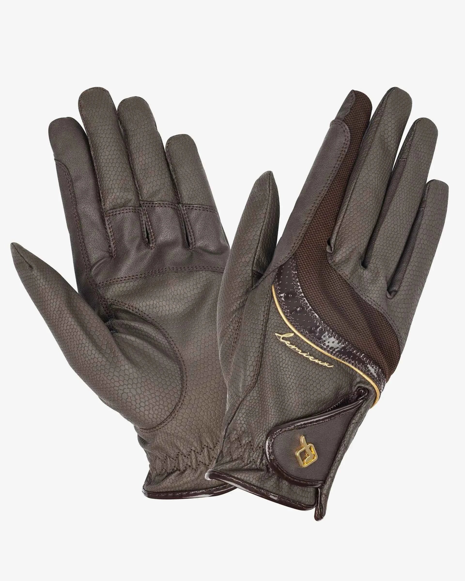 LeMieux Competition Gloves Brown