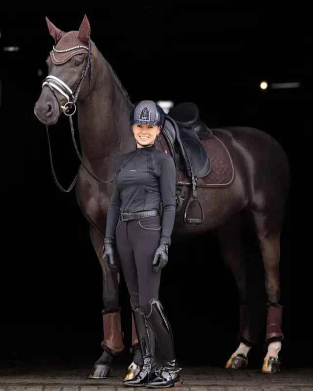 LeMieux Crystal Suede Dressage Square Brown