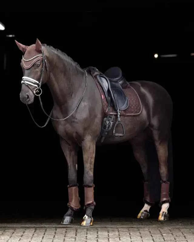 LeMieux Crystal Suede Dressage Square Brown