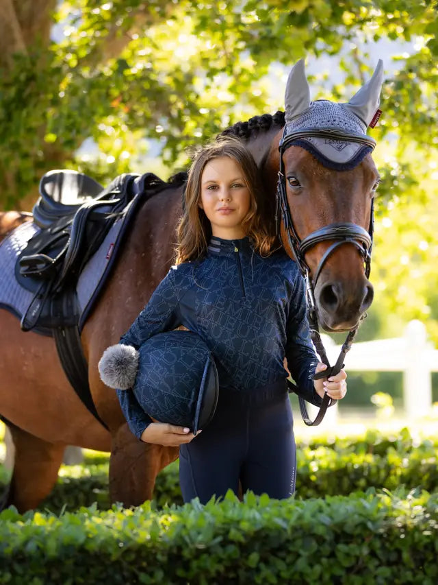 LeMieux Frieda Hat Silk Navy