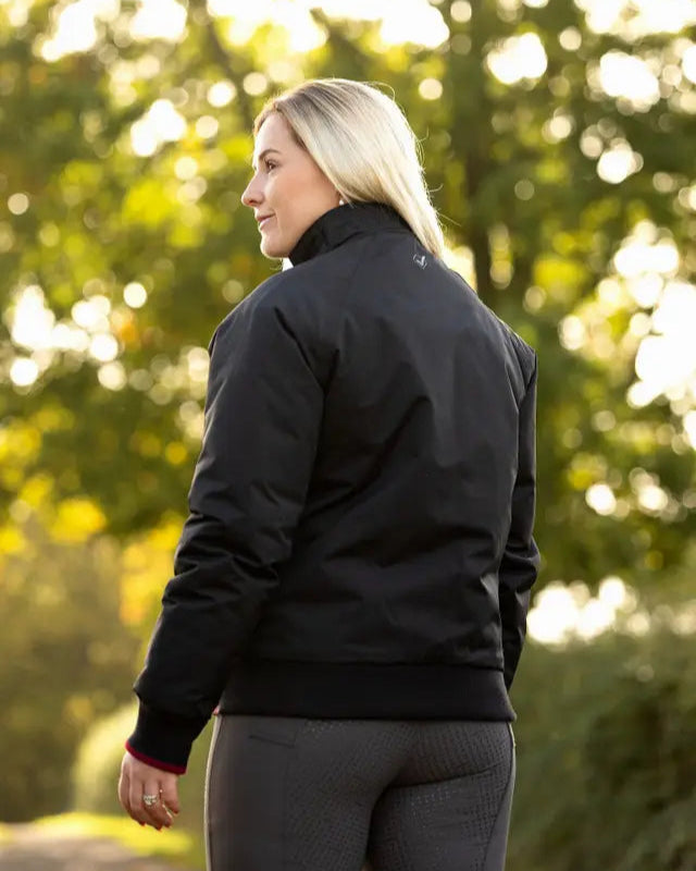 LeMieux Elite Crew Jacket Black - Waterproof Ladies Equestrian Jacket