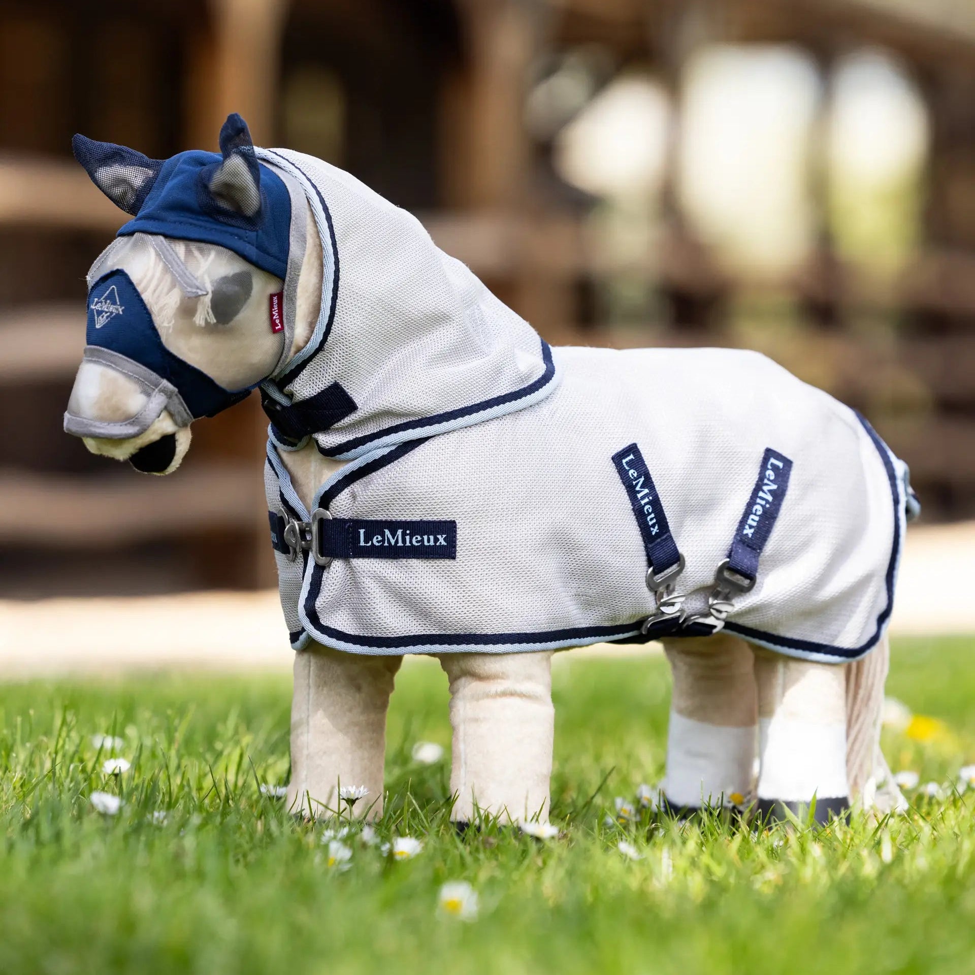LeMieux Toy Pony Fly Rug - Grey/Navy - Equiflair Saddlery