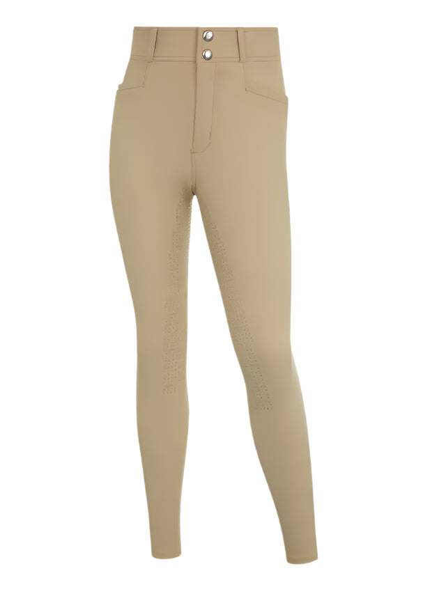 LeMieux Young Rider Freya Pro Beige Riding Breeches - Comfort & Grip for Equestrian Sport
