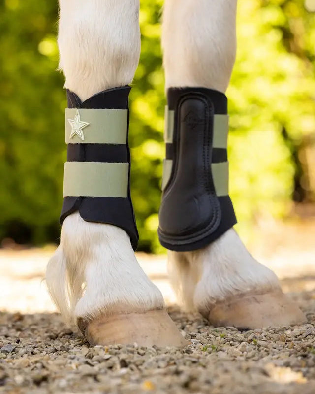 LEMIEUX Mini Grafter Boots Fern - Pony Brushing Boots - Equiflair Pony Leg Protection - Pony Gear