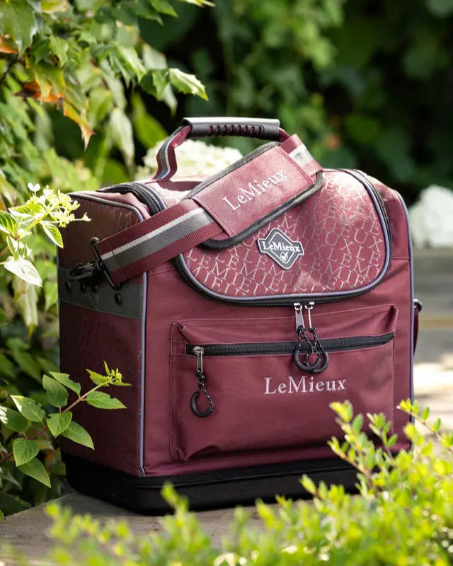 LEMIEUX Elite Pro Grooming Bag Burgundy - Equiflair: Equine Grooming & Organization