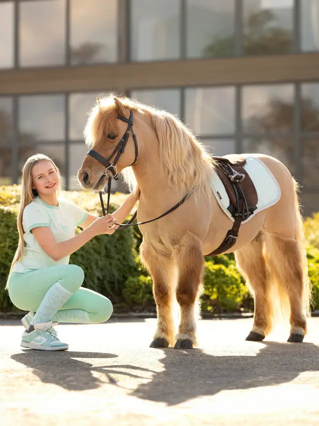 LeMieux Harlow Footsie Socks - Soft Mint Green Riding Socks for Equestrian Use. Comfortable, Thin, and Stylish Socks.