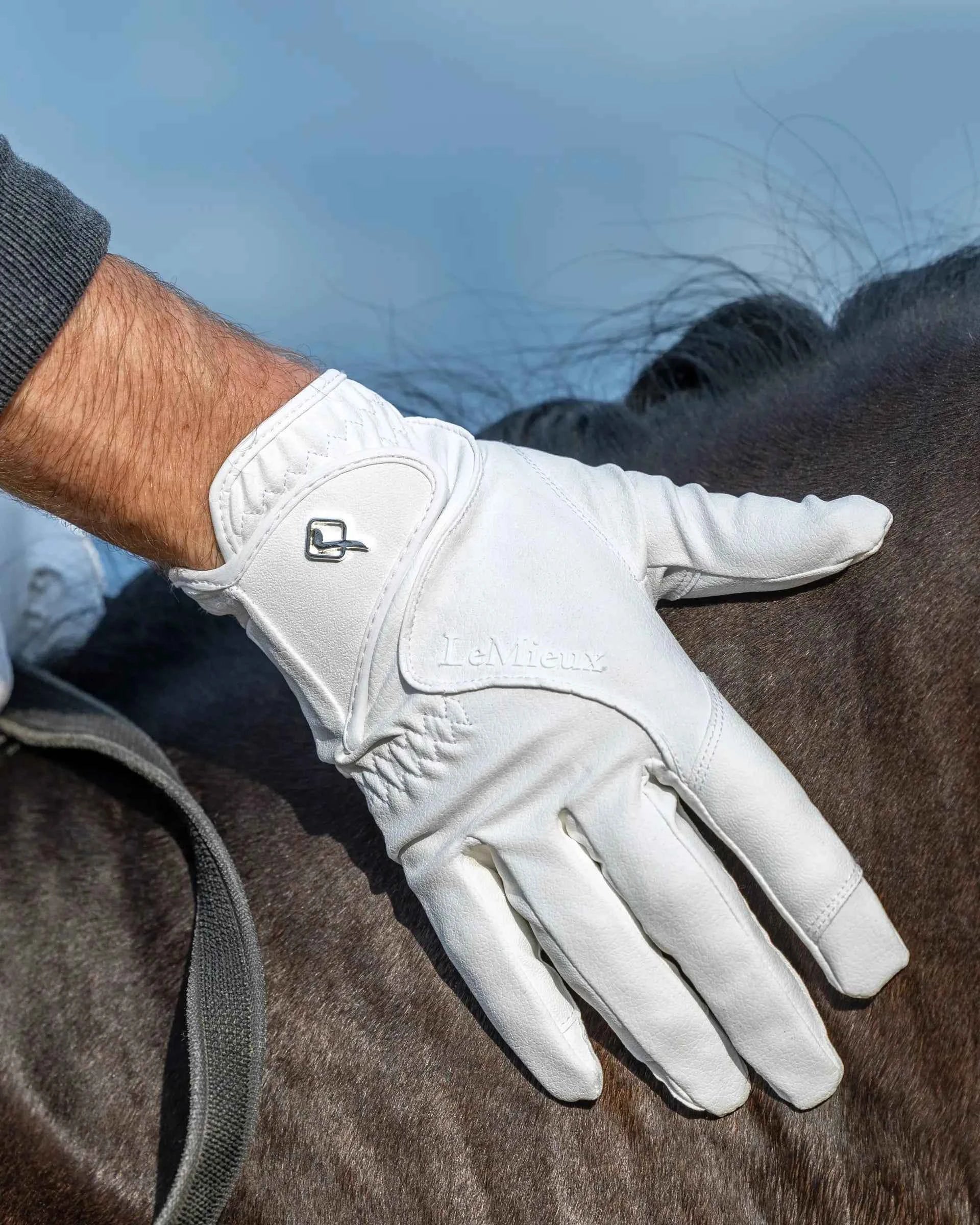 LeMieux Close Contact Glove White