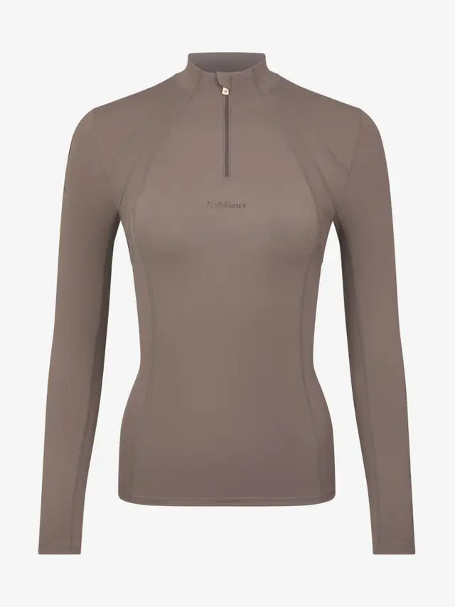 LeMieux Mia Mesh Long Sleeve Base Layer Walnut